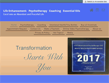Tablet Screenshot of life-enhance-therapy.com